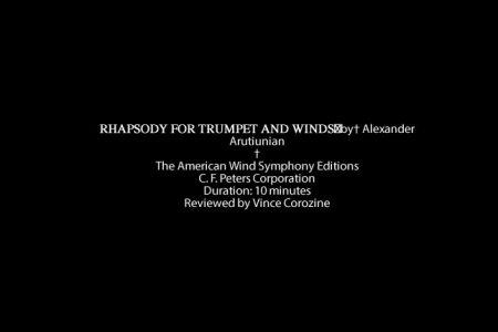 RHAPSODY FOR TRUMPET AND WINDS